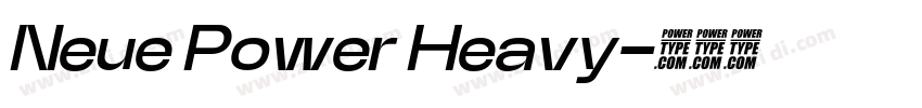 Neue Power Heavy字体转换